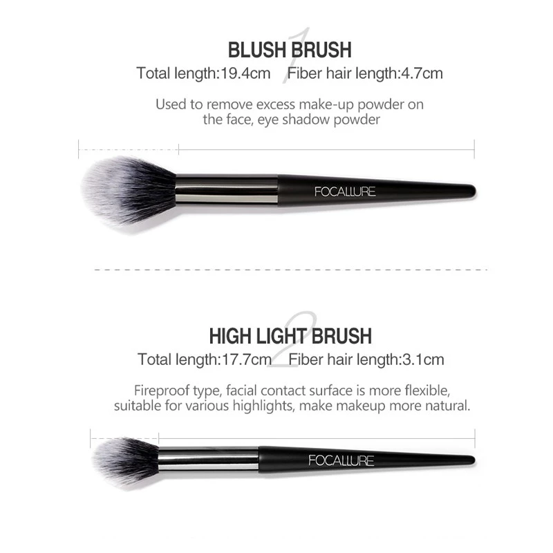 FOCALLURE Professional 6pcs makeup Brush Set