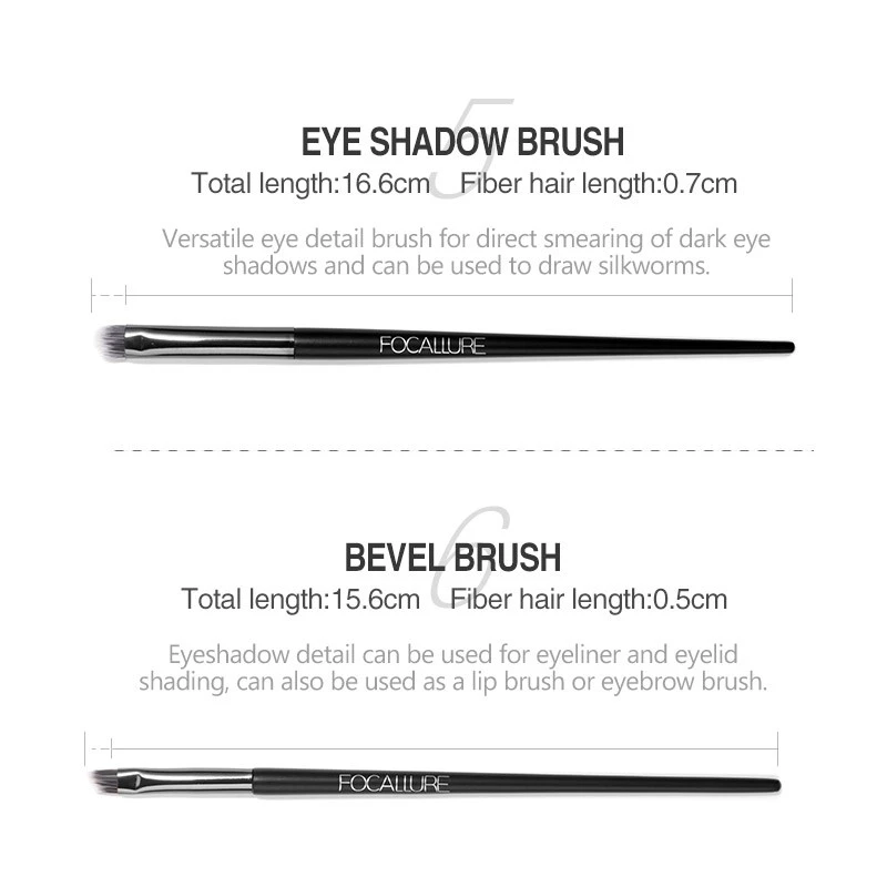 FOCALLURE Professional 6pcs makeup Brush Set