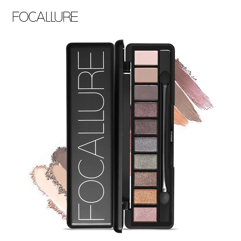 FOCALLURE 10 Color Eyeshadow Palette With Brush