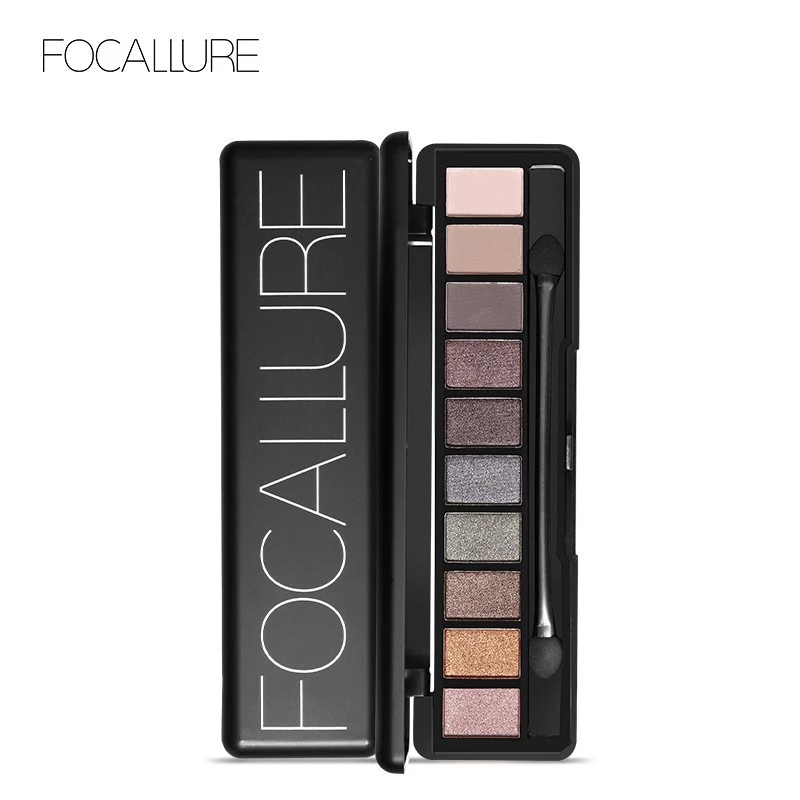 FOCALLURE 10 Color Eyeshadow Palette With Brush