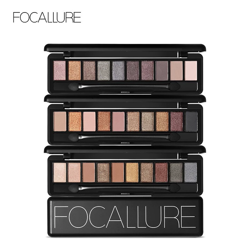 FOCALLURE 10 Color Eyeshadow Palette With Brush