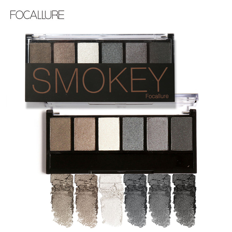 FOCALLURE 6 Color Smokey Eyeshadow Palette
