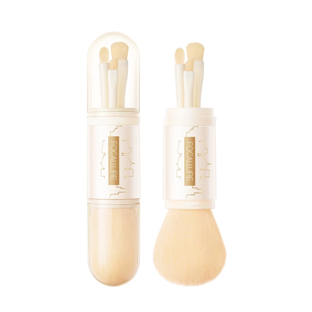 FOCALLURE 4-in-1 Travelling Makeup Brush Set
