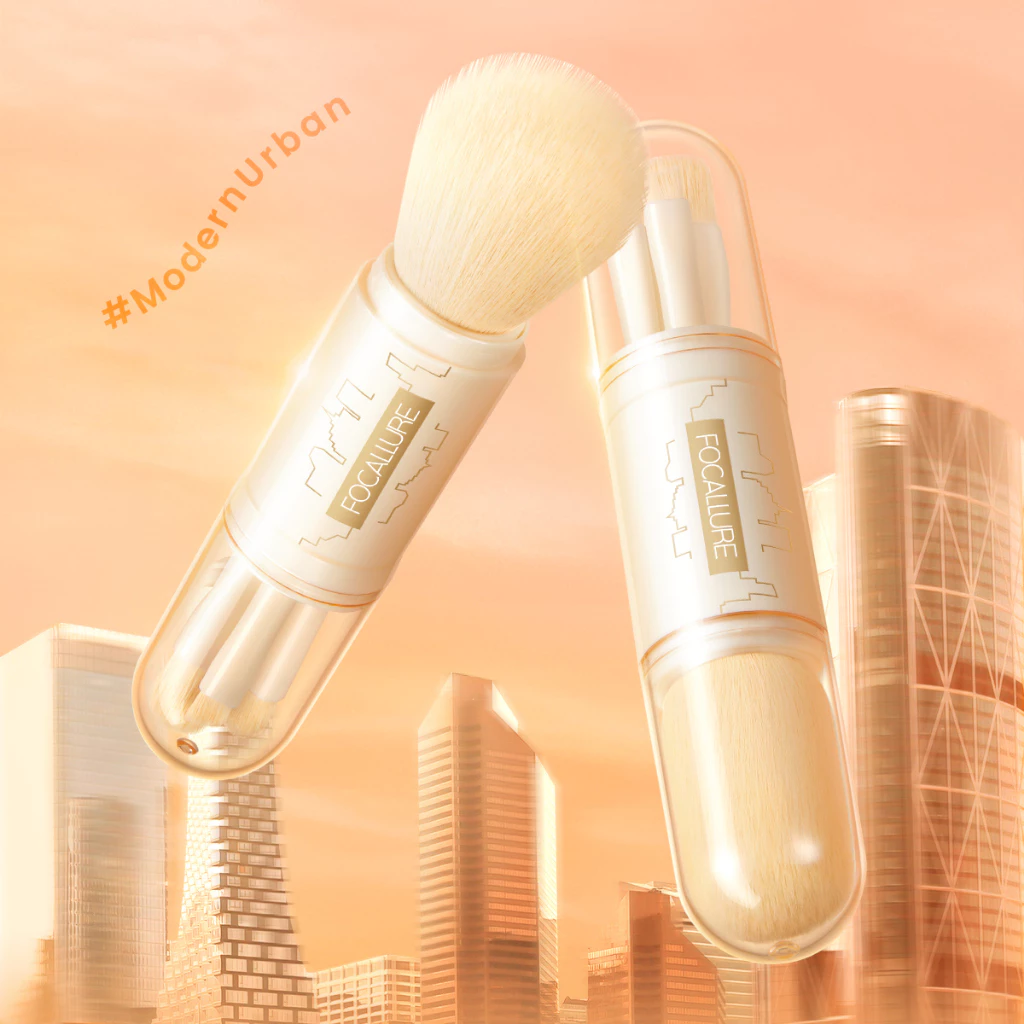 FOCALLURE 4-in-1 Travelling Makeup Brush Set