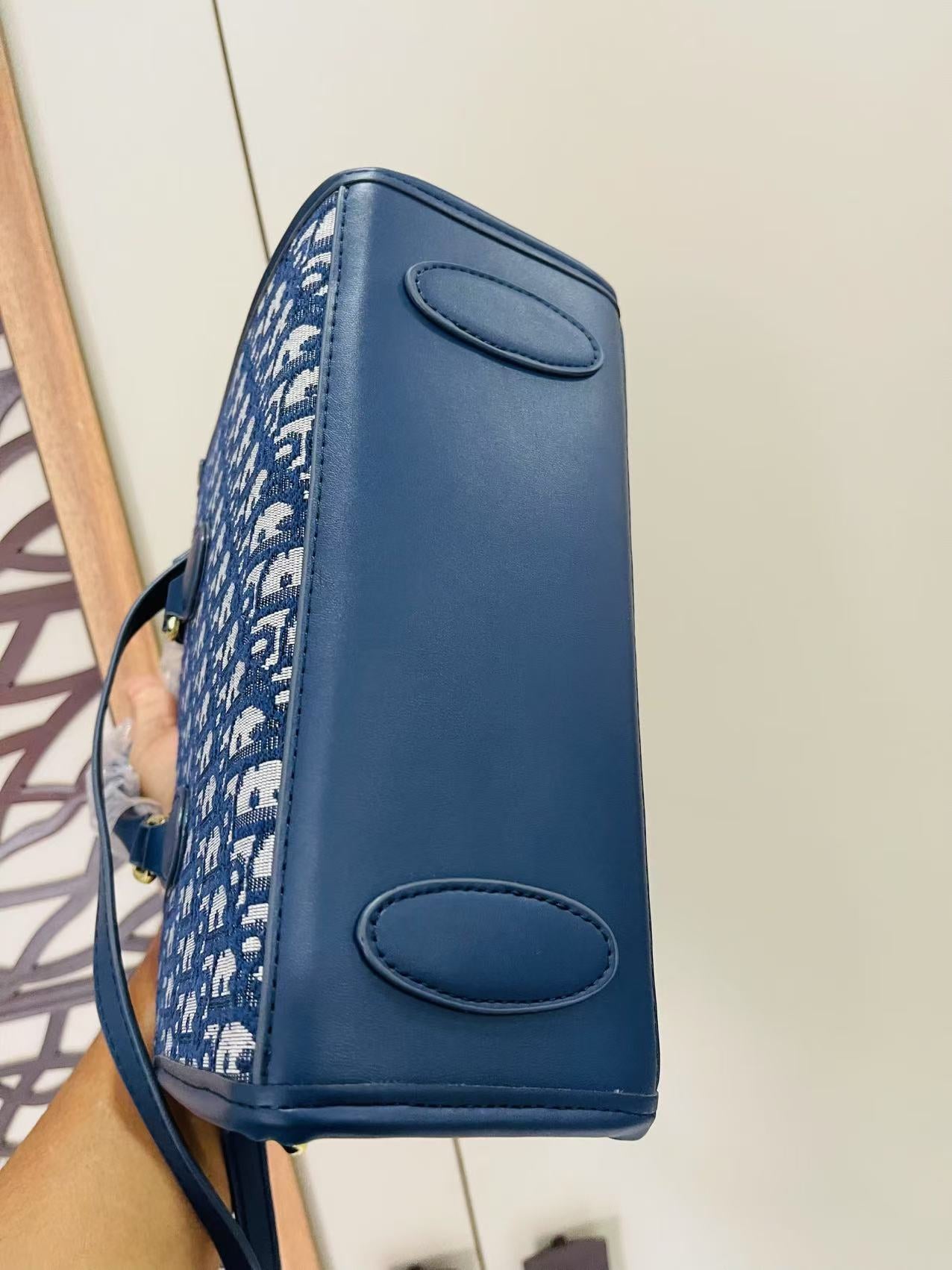 Christine Dior Blue Hand Bag