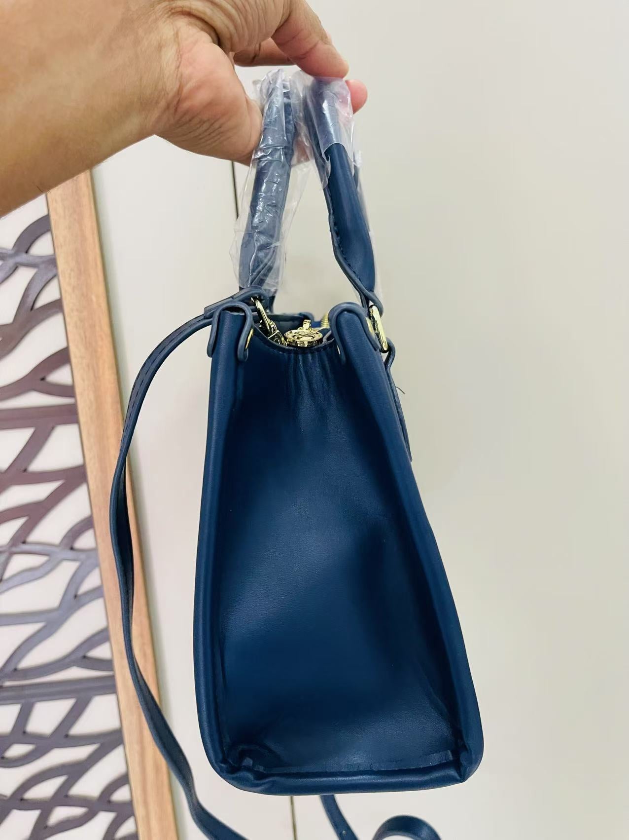 Christine Dior Blue Hand Bag
