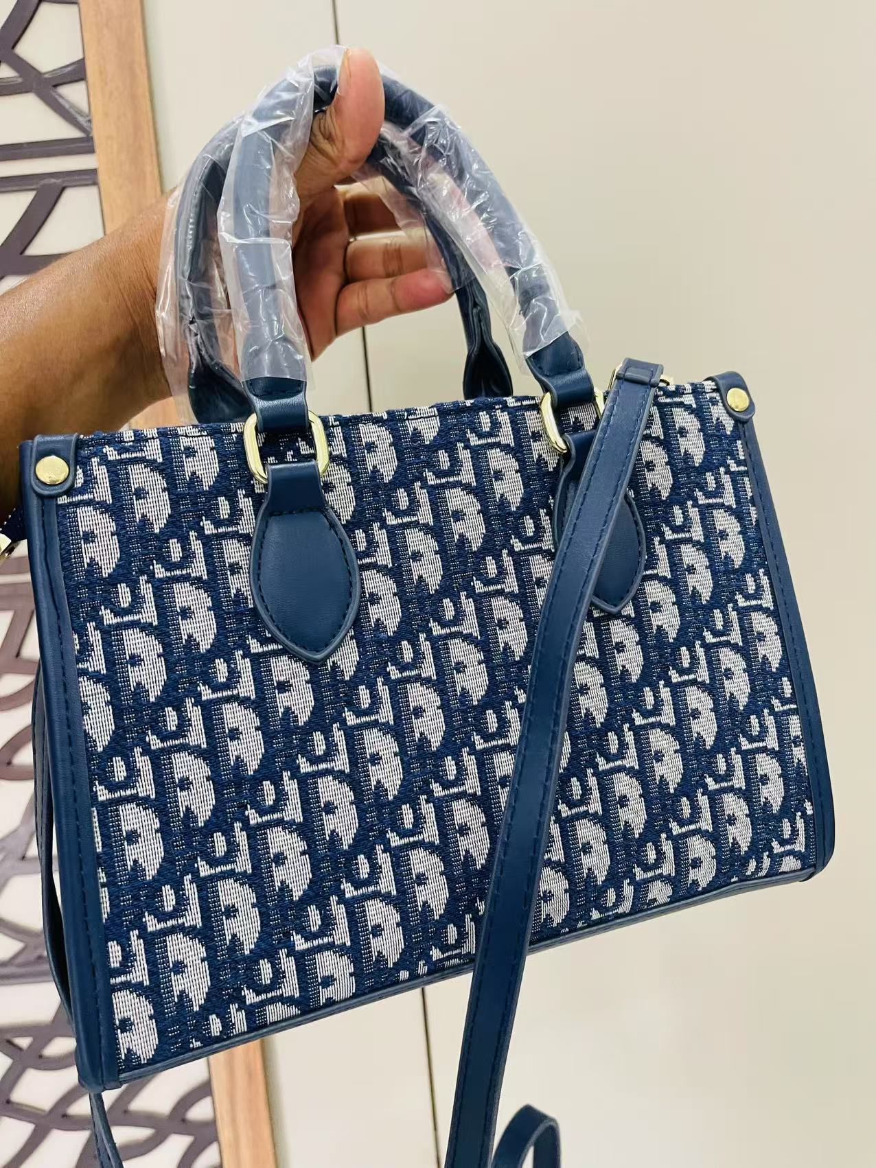 Christine Dior Blue Hand Bag