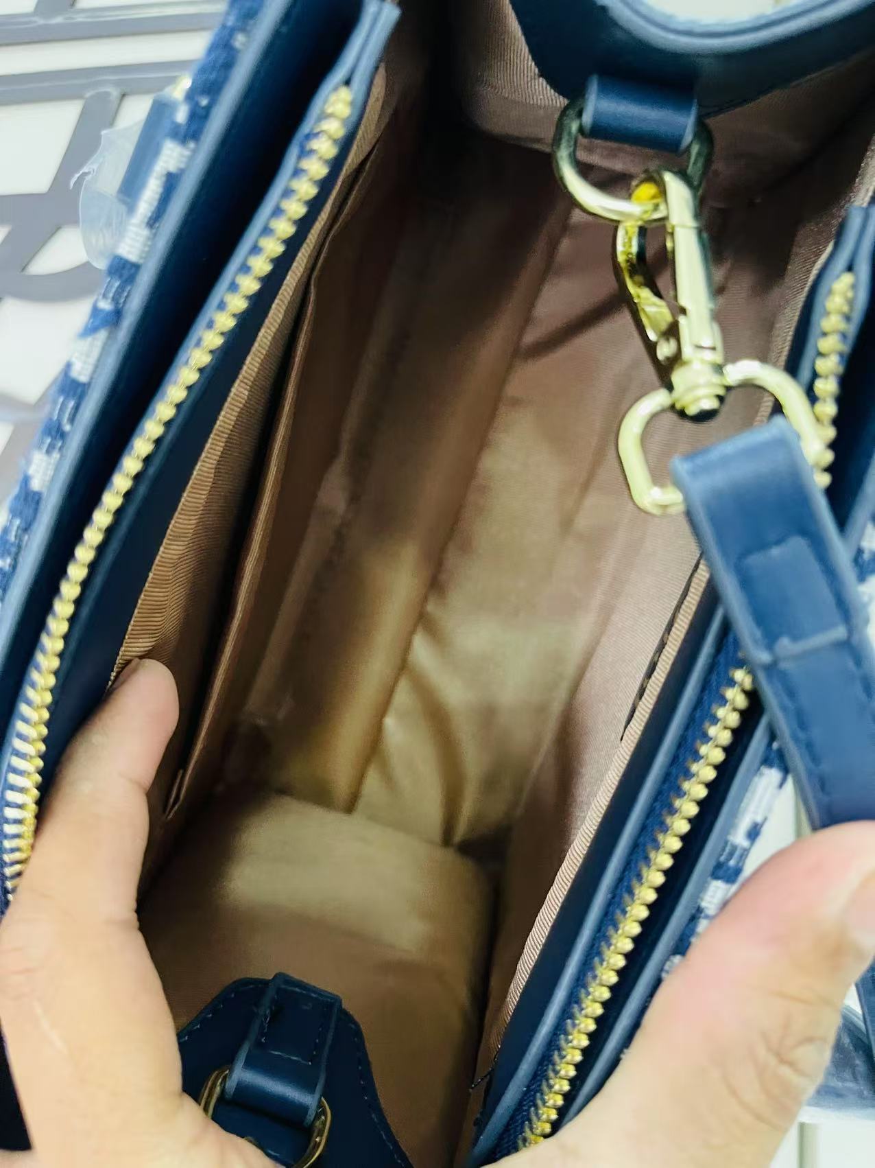 Christine Dior Blue Hand Bag