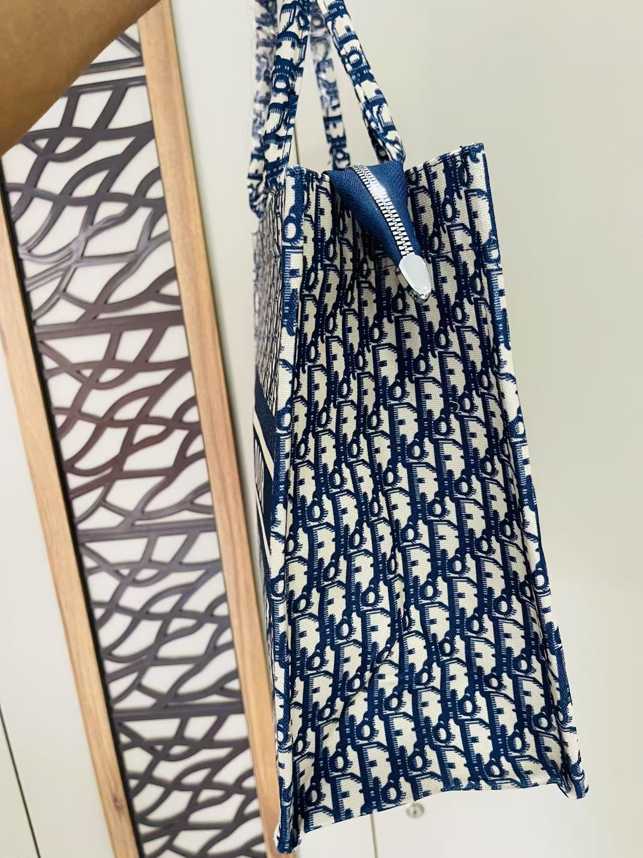 Christine Dior Tote Bag Blue