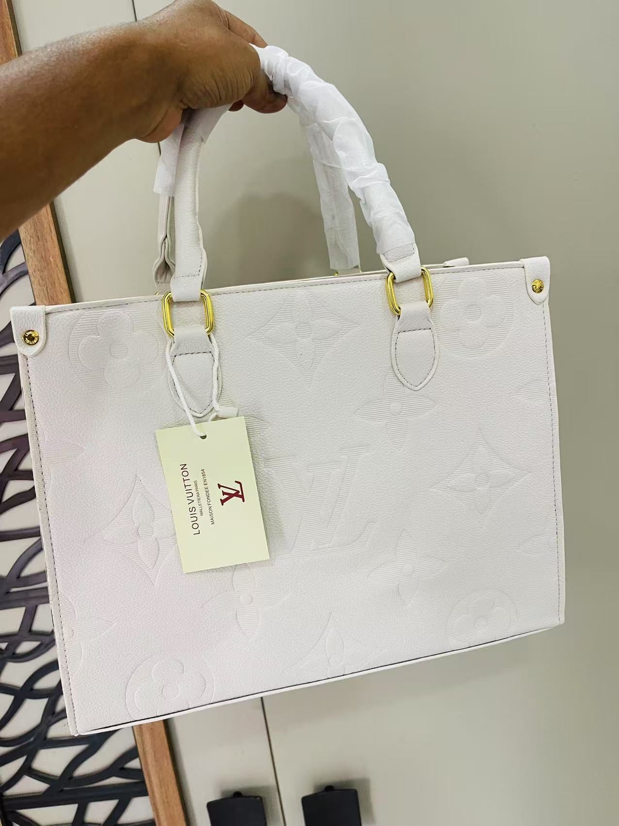 LV White Hand Bag