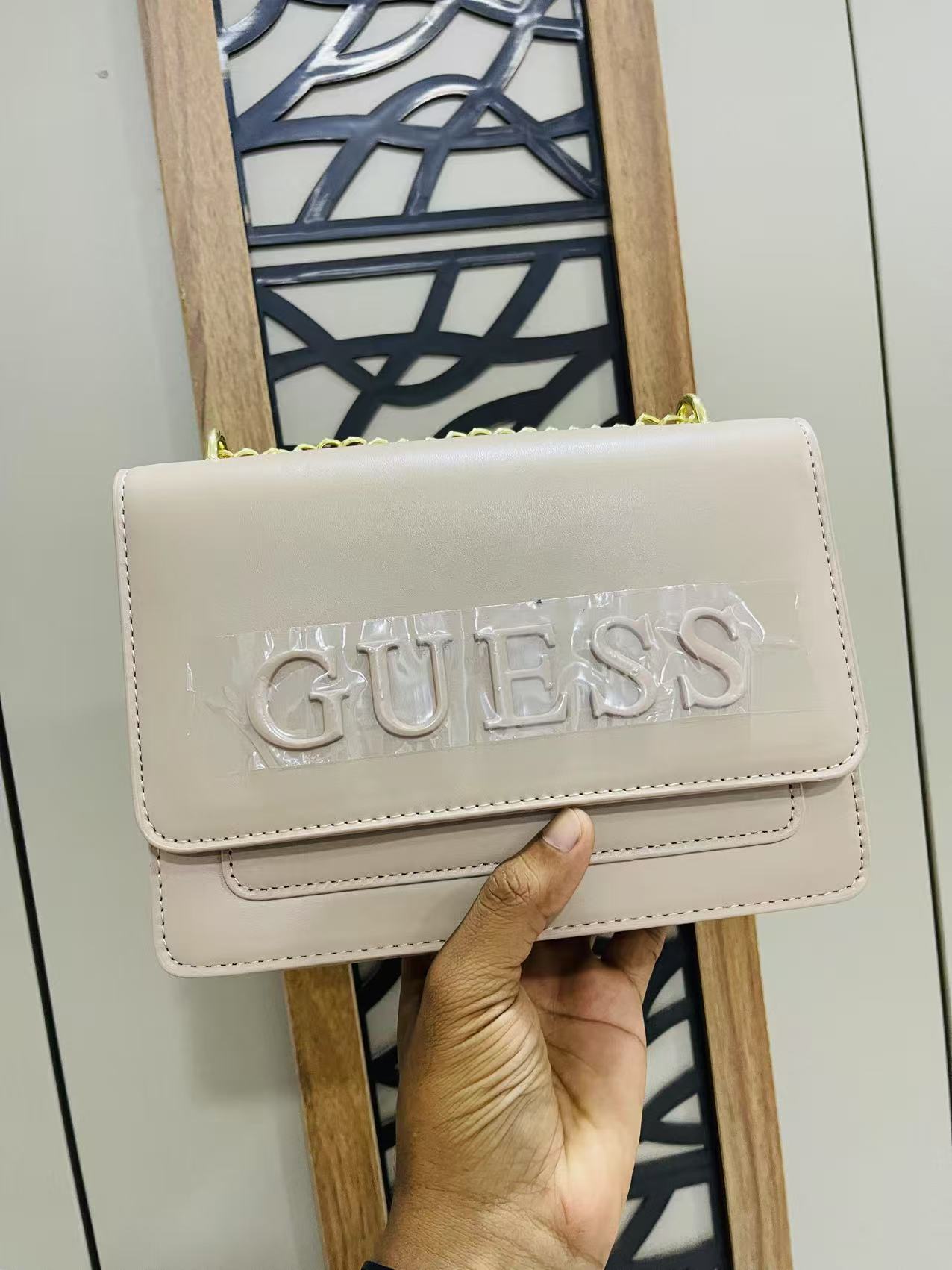 Guess Hand Bag Khaki