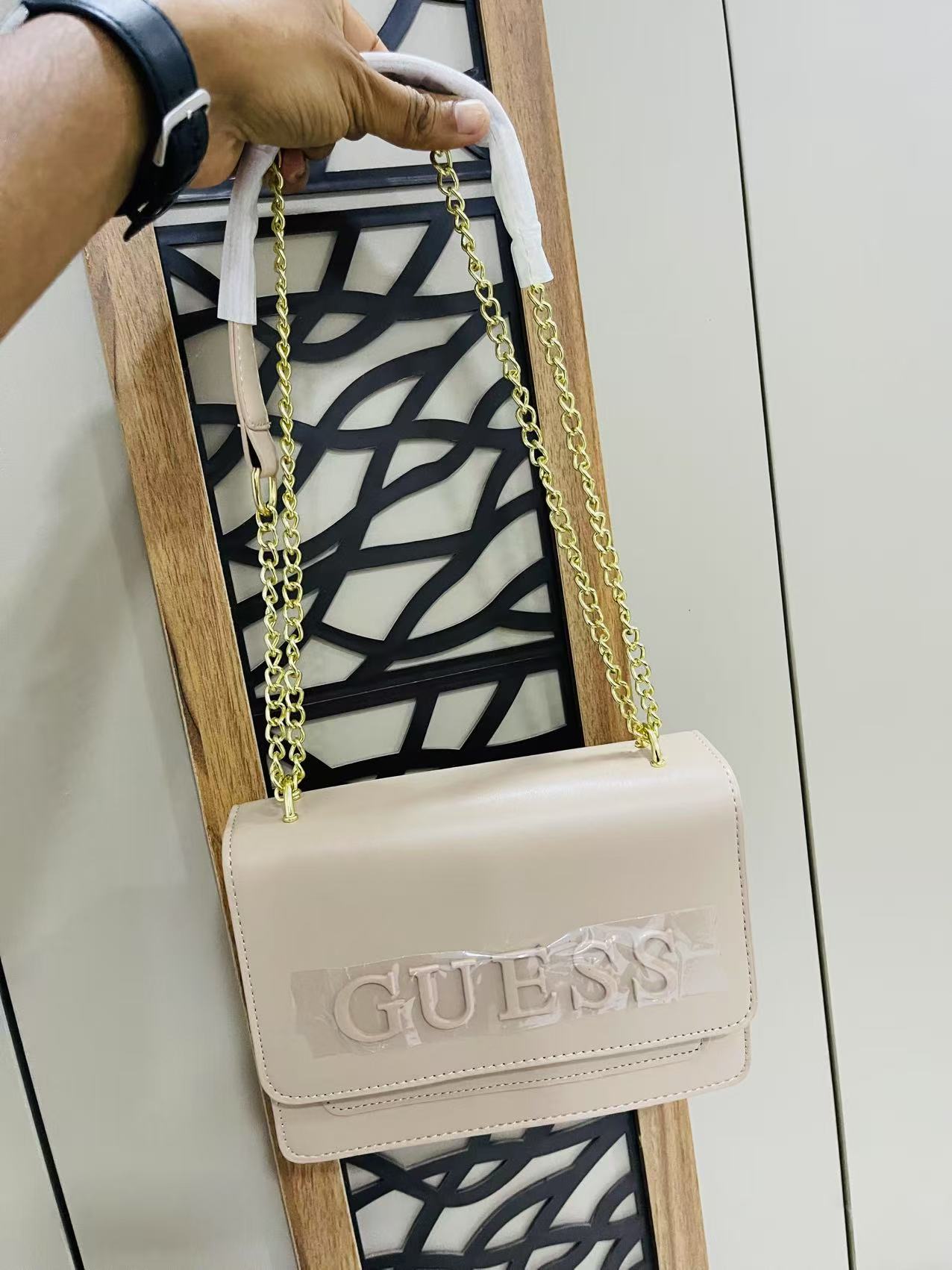 Guess Hand Bag Khaki