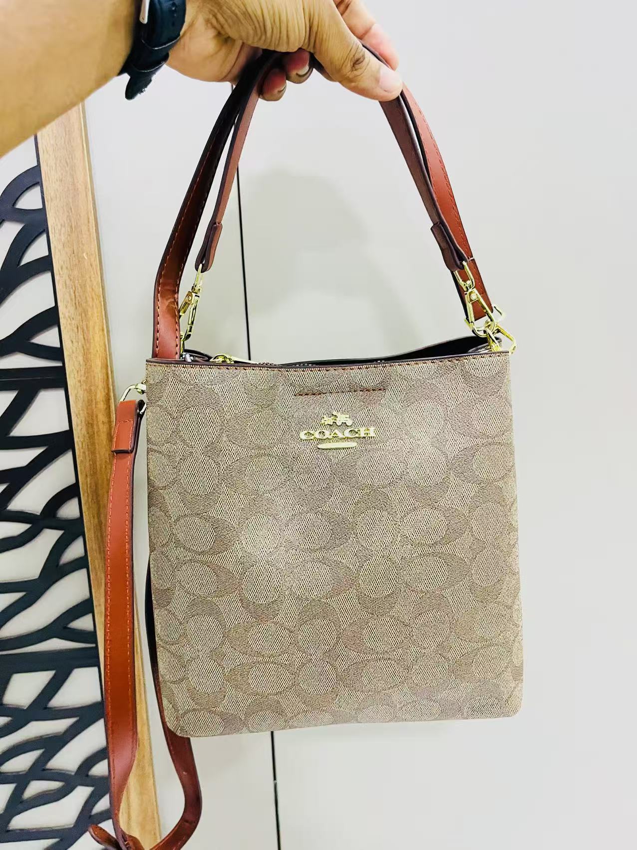 COACH Hand Bag Brown