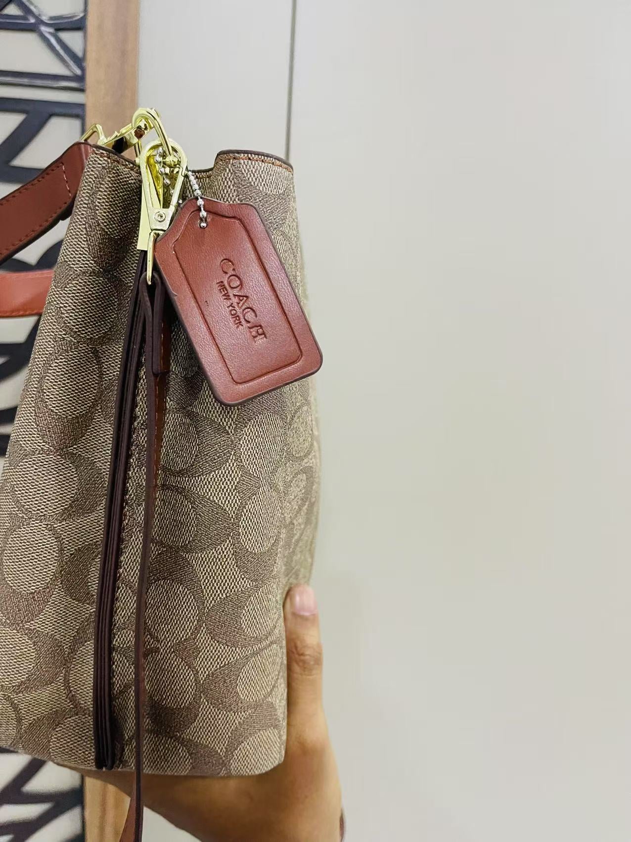 COACH Hand Bag Brown