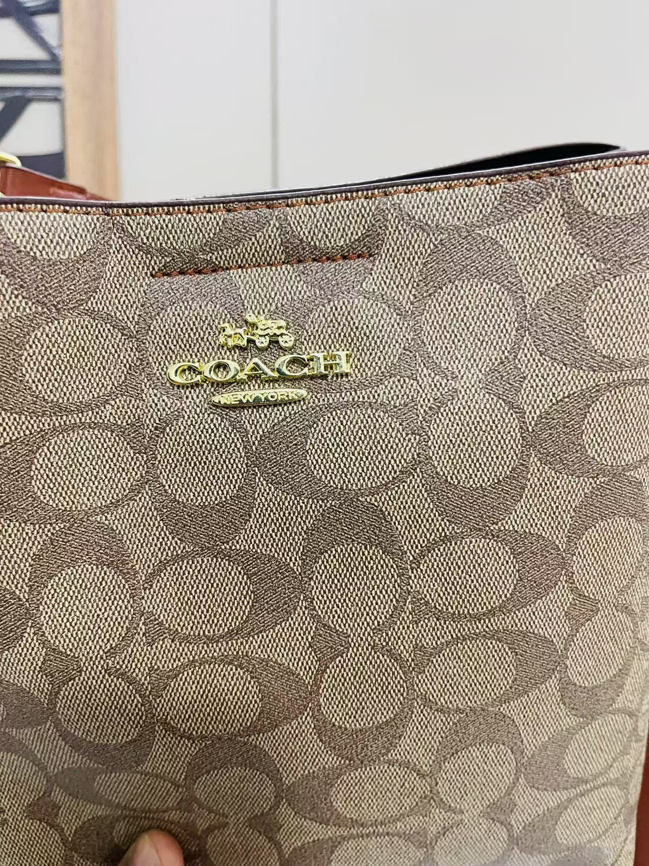 COACH Hand Bag Brown