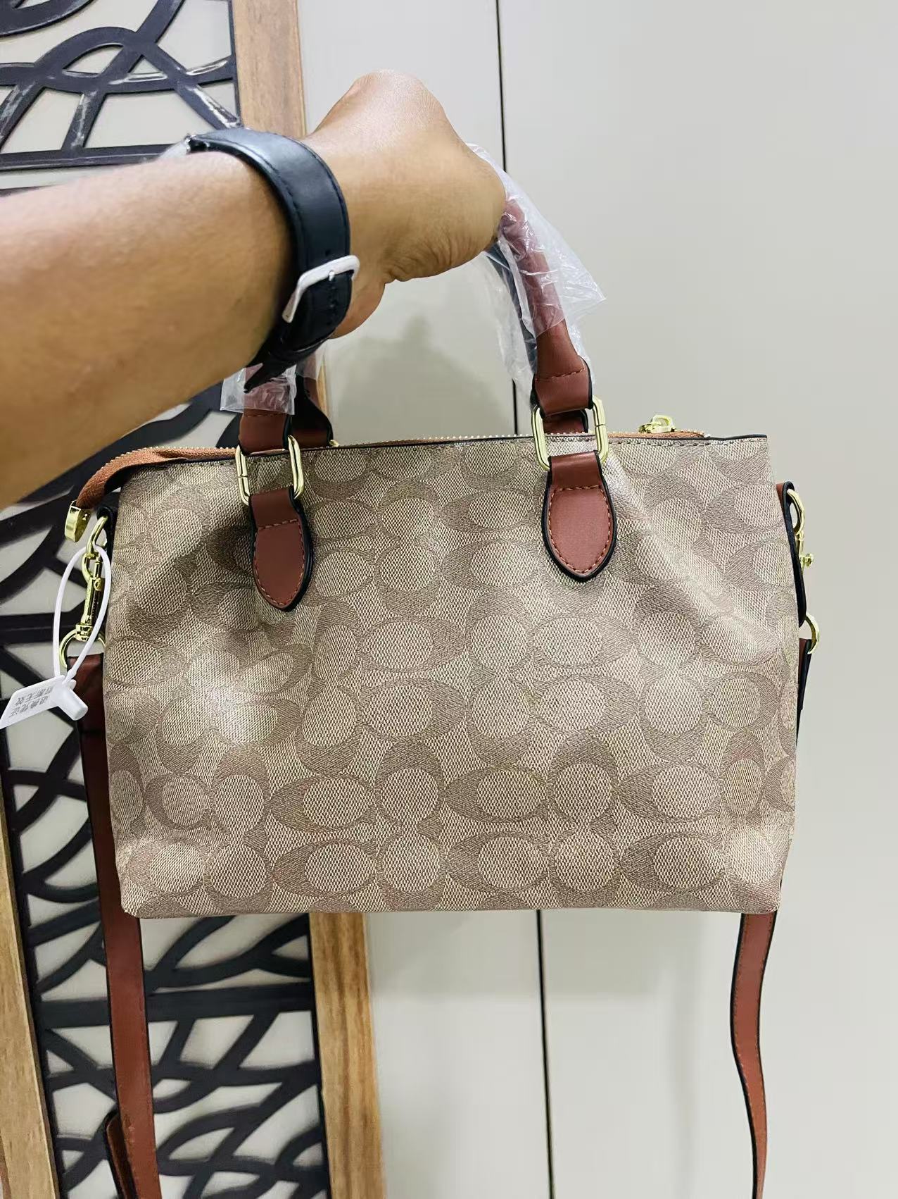 Coach Hand Bag Brown