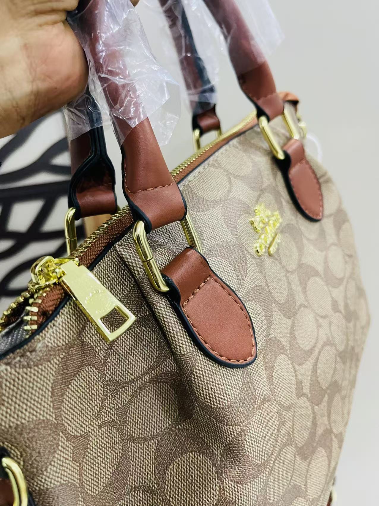 Coach Hand Bag Brown