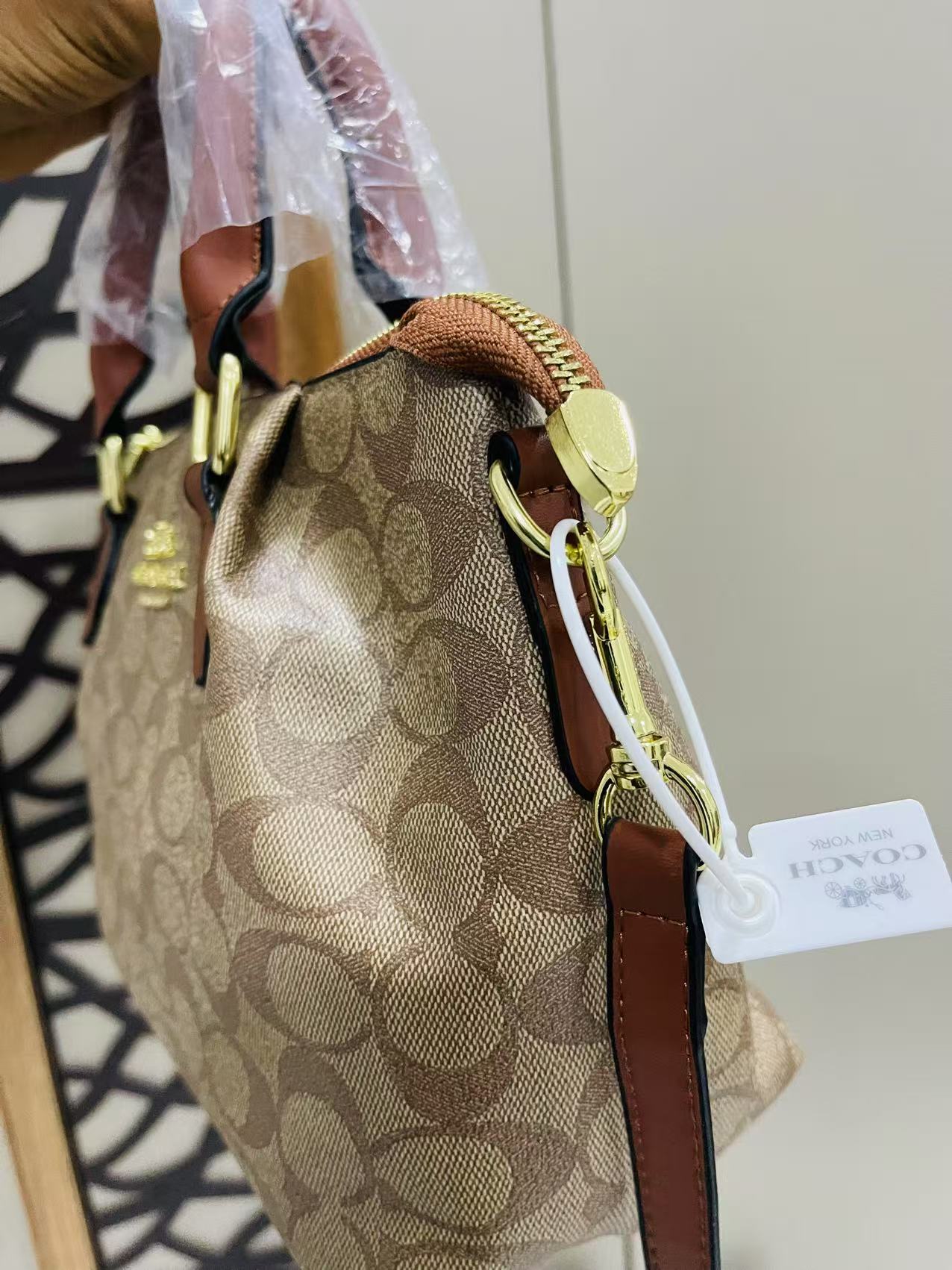 Coach Hand Bag Brown