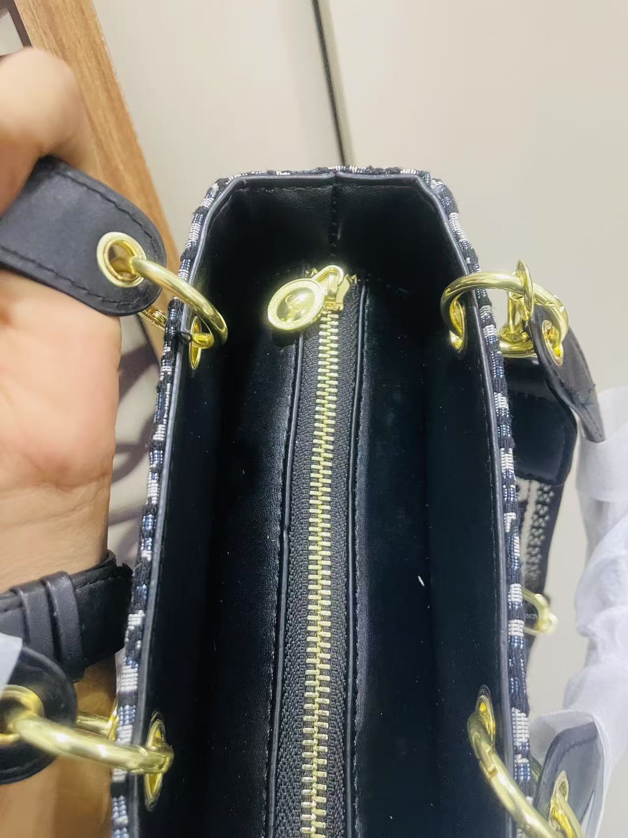 Christine Dior Embroider hand Bag