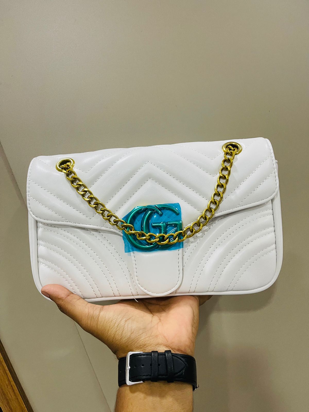 GUCCI Hand Bag White