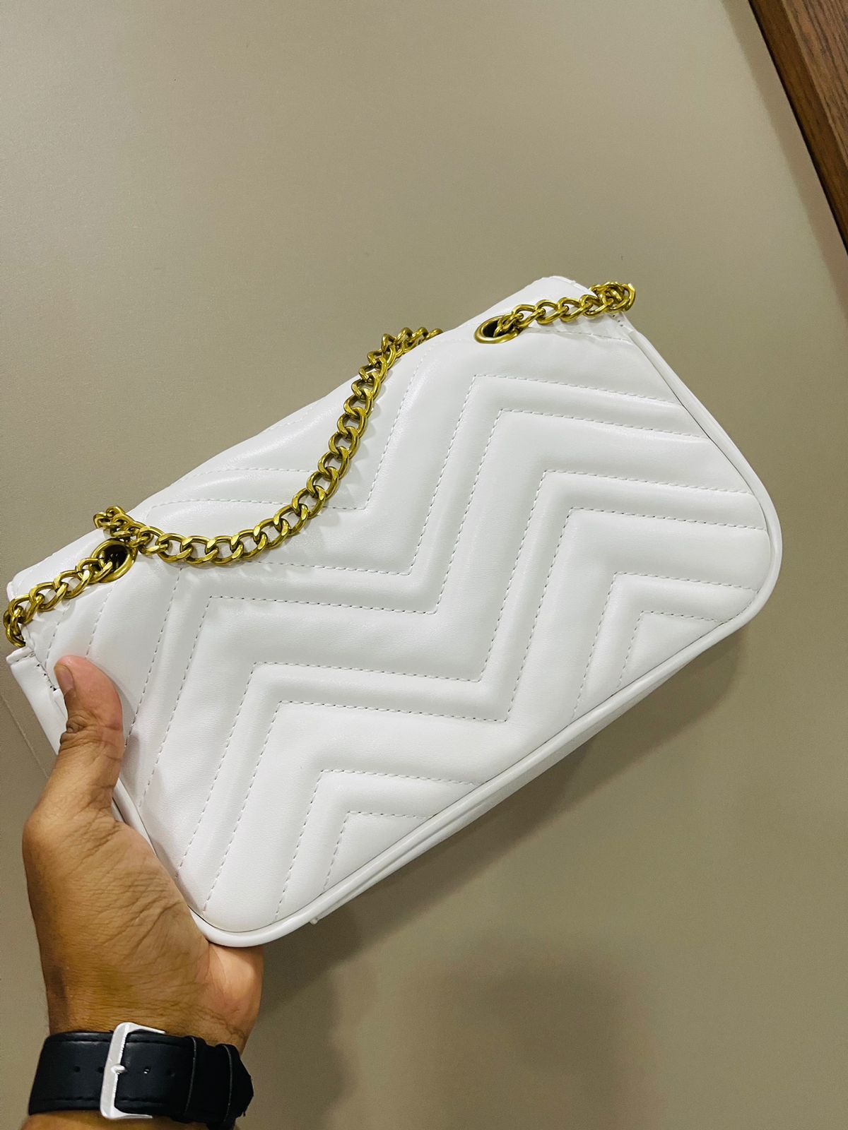 GUCCI Hand Bag White