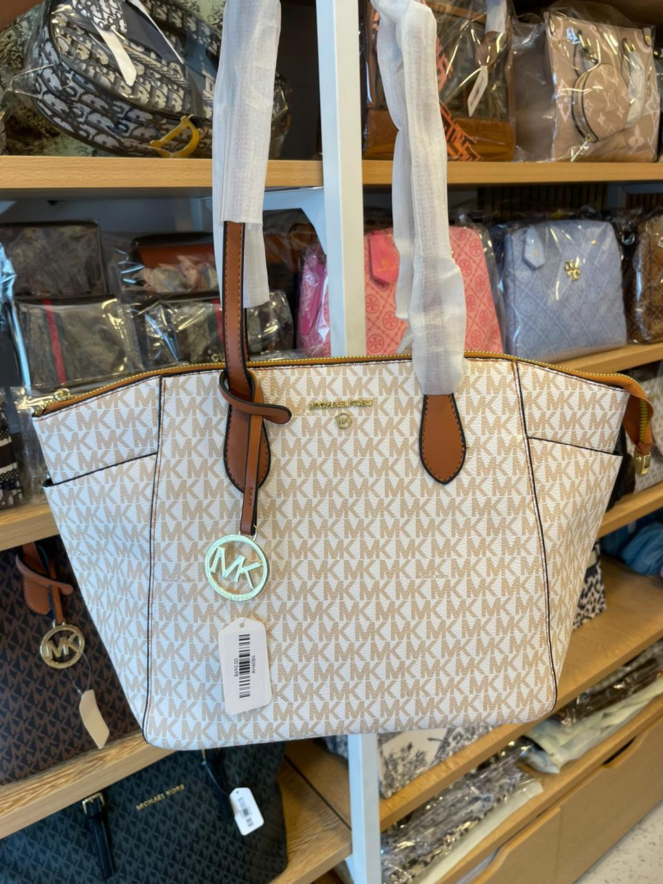 MK Hand Bag White